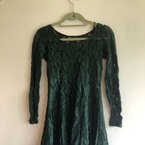Betsey Johnson Green Lace Dress